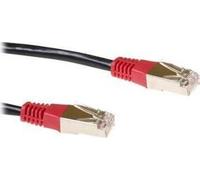 ACT Black 5 meter LSZH F/UTP CAT5E patch cable cross with RJ45 connectors