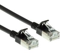 ACT Black 5 meter LSZH U/FTP CAT6A datacenter slimline patch cable snagless with RJ45 connectors (DC7905)