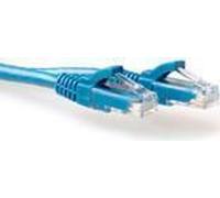 ACT Blue 1.5 meter U/UTP CAT6A patch cable snagless with RJ45 connectors CAT6A U/UTP SNAGLESS BU 1.50M (IB2651)