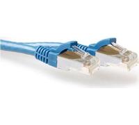 ACT Blue 10 meter SFTP CAT6A patch cable snagless with RJ45 connectors
