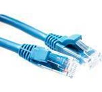 ACT Blue 2 mètres de câble patch U/UTP CAT5E niveau composant avec connecteurs RJ45