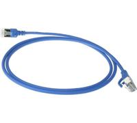 ACT Blue 7 meter LSZH U/FTP CAT6A datacenter slimline patch cable snagless with RJ45 connectors (DC7607)
