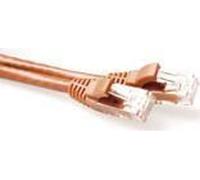 ACT Brown Câble patch U/UTP CAT6 de 3 mètres, sans attache, avec connecteurs RJ45
