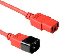 ACT C13 - C14, 1.80m Rouge 1,8 m Coupleur C13 Coupleur C14