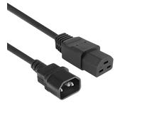 ACT Câble d'alimentation C14 - C21, C21 Femelle vers fiche C14, câble d'extension IEC 60320, câble d'alimentation 2 m, Noir, pour Serveur PDU, Alimentation UPS - AK5372