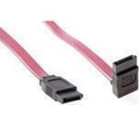 ACT Câble de connexion SATA avec connecteur suspendu 0.75m SATA femelle angle SATA femelle droit rouge Câble série (AK3395)