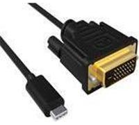 ACT Câble de conversion USB Type C vers DVI mâle 4K/30Hz, 2 mètres USB3.1 CM -DVI 4K/30HZ 2M (SB0033)