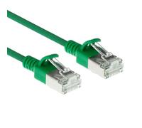 ACT Câble patch fin LSZH S/FTP CAT6A vert 3 m avec connecteurs RJ45 DB7703