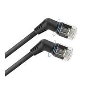 ACT Câble réseau CAT6A U/FTP - Rotation à 360° - Câble LAN fin coudé - 1 m