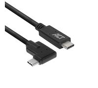 ACT Câble USB C à angle droit 2m, câble à 90 degrés USB 3.0, câble USB C PD 60W charge rapide, vitesse de données 5 Gbps - AC740707