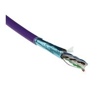 ACT Cat 6A F/UTP solid installation cable, LSZH, CPR euroclass ECA, 24AWG, violet 305 meter C6A F/UTP SOLID LSZH ECA 305M (FS6113)