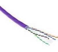 ACT Cat 6A U/UTP solid installation cable, LSZH, CPR euroclass ECA 23AWG, violet 500 meter C6A U/UTP SOLID LSZH ECA 500M (XS6115)