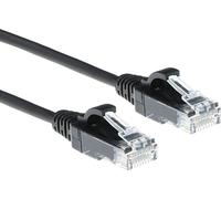 ACT CAT6 U/UTP SLIMLINE BK 7.00M 1 pc Câble réseau noir 7 m U/UTP (UTP) (DC9907)