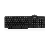 ACT AC5475 clavier Bureau USB AZERTY Belge Noir