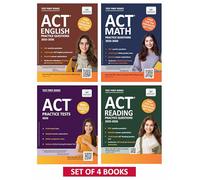ACT Complete Prep: 7 Full-Length Tests + Over 1650 English, Math & Reading Practice Questions with Detailed Explanations & Online Resources (Set of 4 Books)