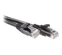 ACT - Cordon de raccordement - RJ-45 (M) pour RJ-45 (M) - 2 m - UTP - CAT 6 - démarré, sans crochet - noir, RAL 9011
