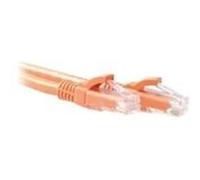 ACT - Cordon de raccordement - RJ-45 (M) pour RJ-45 (M) - 3 m - UTP - CAT 6 - démarré, sans crochet - orange, RAL 2000 G