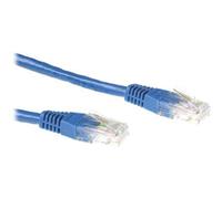 ACT - Cordon de raccordement - RJ-45 (M) pour RJ-45 (M) - 3 m - UTP - CAT 6a - bleu, RAL 5012