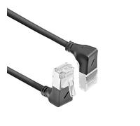 ACT DA7951 - Câble réseau CAT6A - Coudé à 90° - U/FTP LSZH - Câble LAN fin 3,6 mm - Câble Ethernet flexible avec fiche RJ45 - Pour une utilisation dans les centres de données, 1,5 m