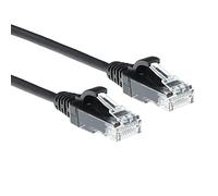 ACT DC9903 Câble réseau CAT6, U/UTP LSZH LAN fin 3,8 mm Slimline, câble Ethernet flexible sans accroc avec fiche RJ45, pour une utilisation dans les centres de données, 3 m, noir