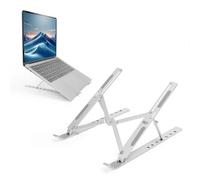 ACT Essentials AC8121 Support Pliable pour Ordinateur Portable réglable en Hauteur à 7 Niveaux