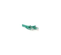 ACT Green 15 meter U/UTP CAT6A patch cable snagless with RJ45 connectors. Cable length: 15 m Cat6a u/utp snagless gn 15.00m (IB2715)