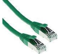 ACT Green 20 meter SFTP CAT6A patch cable snagless with RJ45 connectors. Cat6a s/ftp snagless gn 20.00m (FB6720)