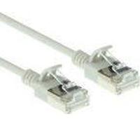 ACT Grey 0.15 meter LSZH U/FTP CAT6A datacenter slimline patch cable snagless with RJ45 connectors (DC7030)