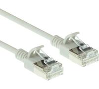 ACT Grey 5 mètres LSZH U/FTP CAT6A datacenter slimline patch cable snagless with RJ45 connectors (DC7005)