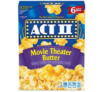 ACT II Movie Theater Butter Microwave Popcorn Bags| 16.5 Ounce|(Pack of 6)