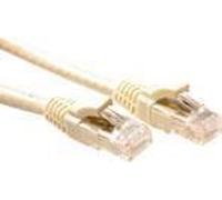 ACT Ivory 5 meter U/UTP CAT6 patch cable component level with RJ45 connectors