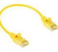 ACT Jaune 1.5 mètre LSZH U/UTP CAT6 datacenter slimline patch cable with RJ45 connectors CAT6 U/UTP SLIMLINE YL 1.50M (DC9851)