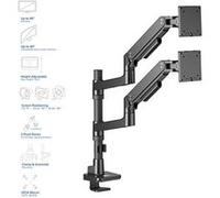 ACT - Kit de montage (bras pour moniteur, montage sur perche) - pour 2 écrans LCD - aluminium, plastique, acier - noir - Taille d'écran : 17"-49" Noir G