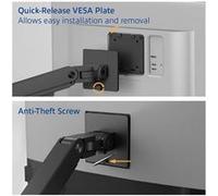 ACT - Kit de montage (bras pour moniteur) - pour 2 écrans LCD - aluminium, plastique, acier - noir Noir G