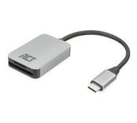 ACT - Lecteur de carte (microSD, SD 4.0 UHS-II, microSDHC, microSDXC, TransFlash, SDHC, SDXC) - USB-C 3.2 Gen 1 Gris, Noir G