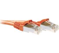 ACT Orange 0.5 mètre LSZH SFTP CAT6A patch cable snagless with RJ45 connectors