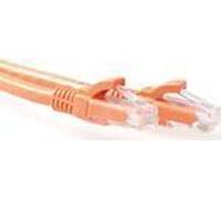 ACT Orange 1.5 meter U/UTP CAT6A patch cable snagless with RJ45 connectors
