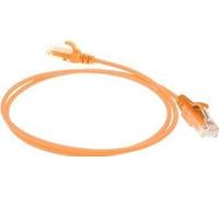 ACT Orange 1 mètre LSZH U/UTP CAT6 datacenter slimline patch cable snagless with RJ45 connectors (DC9101)