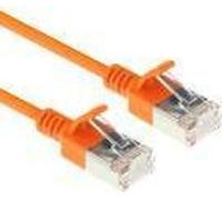 ACT Orange 10 mètres LSZH U/FTP CAT6A datacenter slimline patch cable snagless with RJ45 connectors (DC7110)