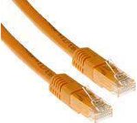 ACT Orange 5 mètre U/UTP CAT6 patch cable with RJ45 connectors CAT6 U/UTP ORANGE 5.00M (IB1505)
