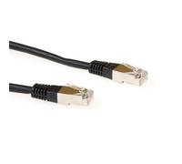 ACT Patchcord SSTP Category 6 PIMF, Black 1.00M câble de réseau Noir 1 m