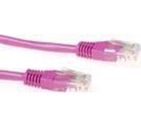 ACT Pink 3 mètres de câble patch U/UTP CAT5E avec connecteurs RJ45