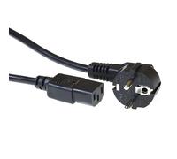 ACT Powercord Mains Connector CEE 7/7 Male (Angled) - C13 Black 0,25 m (AK5253) Marque
