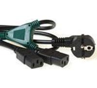 ACT Powercord split cable connecteur de courant CEE7/7 mâle