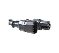 ACT - Rallonge de câble d'alimentation - IEC 60320 C14 pour IEC 60320 C15 - CA 250 V - 10 A - 1.2 m - noir