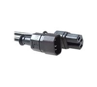 ACT - Rallonge de câble d'alimentation - IEC 60320 C14 pour IEC 60320 C15 - CA 250 V - 10 A - 1.2 m - noir