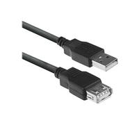 ACT - Rallonge de câble USB - USB (M) pour USB (F) - USB 2.0 - 3 m - noir