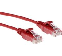 ACT Red 10 meter LSZH U/UTP CAT6 datacenter slimline patch cable snagless with RJ45 connectors (DC9510)
