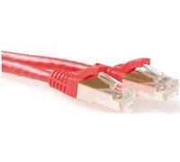 ACT Red 10 meter SFTP CAT6A patch cable snagless with RJ45 connectors