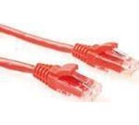 ACT Red 3 meter U/UTP CAT5E patch cable component level with RJ45 connectors
